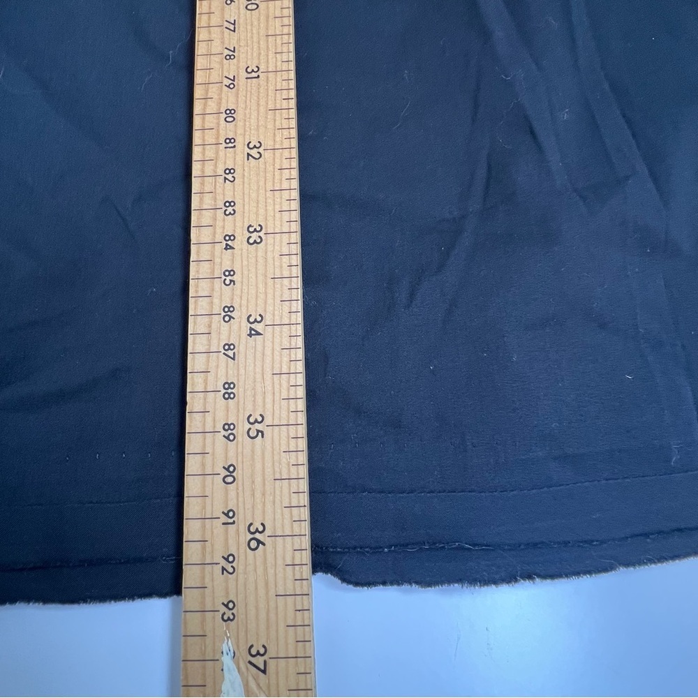 Andrea Jovine Vintage Black Sleeveless Dress Rosette Bib Detail Size6 - Picture 5 of 5